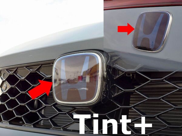 Tint+水洗→再利用Ok エンブレム スモークフィルム(スモーク20% 前後セット) シビック FL5 タイプR Type-R