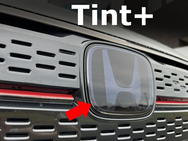 Tint+カット済み 新型 ステップワゴン エンブレム スモークフィルム(スモーク20%)RP6/RP7/RP8/エアー/スパーダ