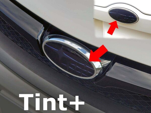 Tint+水洗→再利用Ok エンブレム スモークフィルム(スモーク20%前後2枚セット)インプレッサWRX STI GRB/GRF