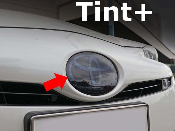 Tint+再利用できる エンブレム スモークフィルム(スモーク20% TSS装備車用) プリウス ZVW50/ZVW51 前期