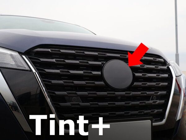 Tint+水洗→再利用Ok キックス P15/RP15/SNP15 エンブレム スモークフィルム(ブラックスモーク5%)
