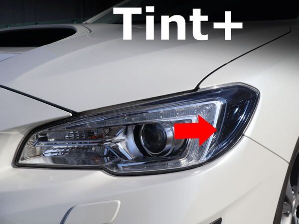 Tint+何度も貼れる ヘッドライト スモークフィルム(Type3:アイラインタイプ) レヴォーグ VM4/VMG 前期/後期