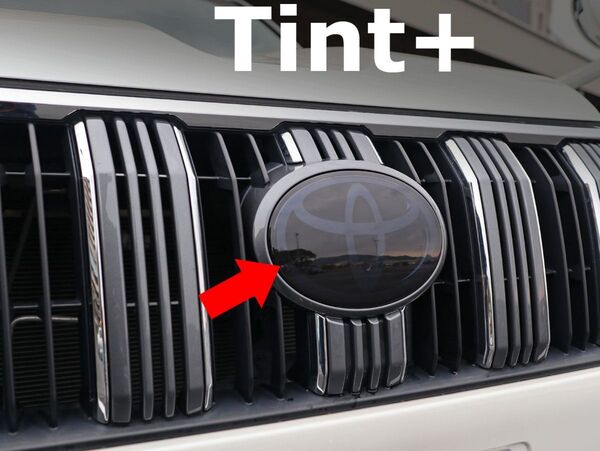 Tint+再利用できる エンブレム スモークフィルム(スモーク20% TSS装備車用) ランドクルーザー プラド 150 後期