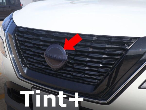 Tint+再利用できる エンブレム スモークフィルム(スモーク20%) エクストレイル T33 新型