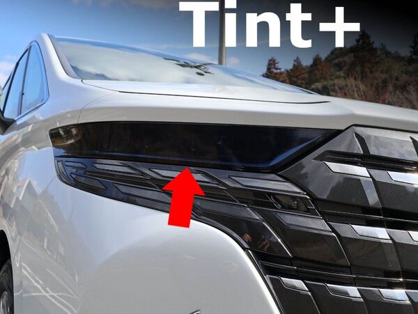 Tint+何度も貼れる ヘッドライト スモークフィルム アルファード 40 系 AAHH40W/AAHH45W