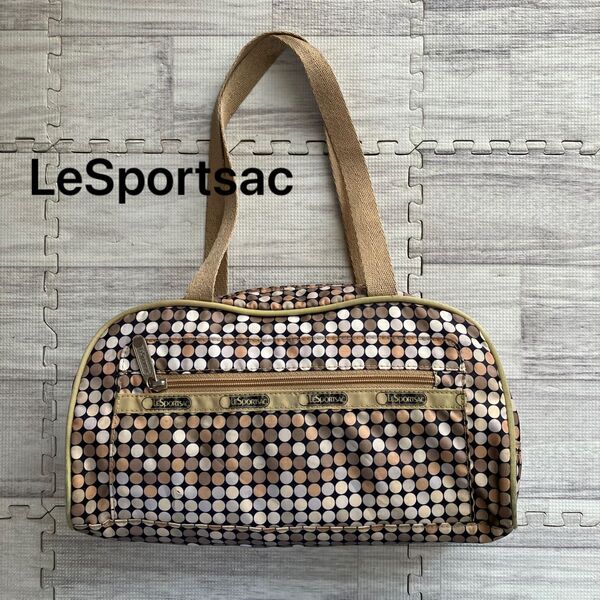 LeSportsac ボストンバッグ ドット柄 マルチカラー
