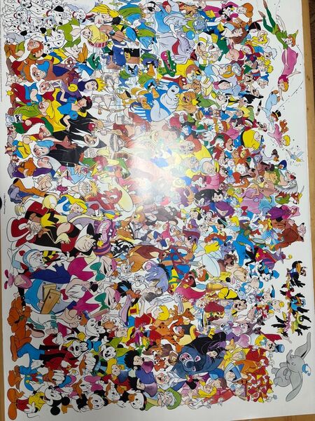 【超激レア】1988年代 Disney grand gathering poster ディズニー大集合ポスター 【マニア垂涎物】