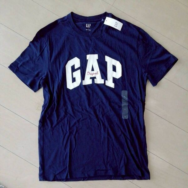 新品◆GAPオリジナル グラフィックデザインTシャツ 半袖 男女兼用ネイビー