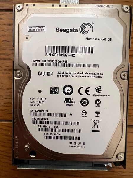 Seagate Momentus 640GB HDD ST9640320AS