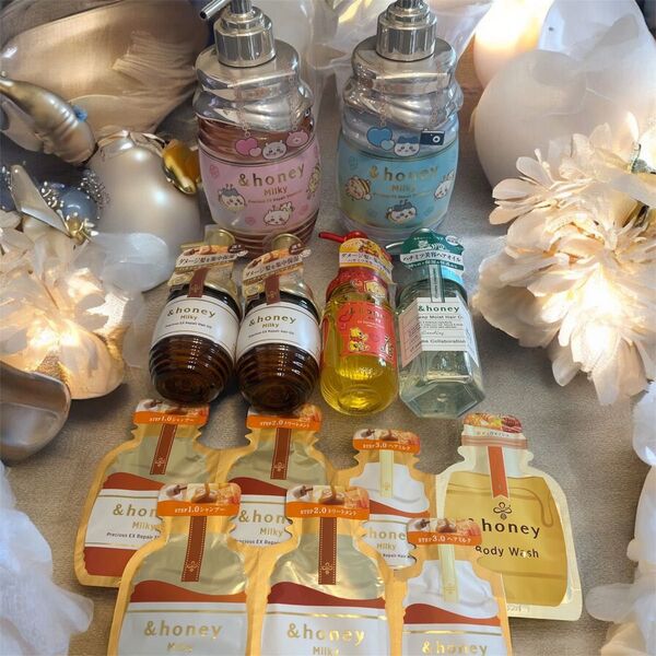 &honeyアンドハニーちいかわコラボ本体+ヘアオイル4本♪新品