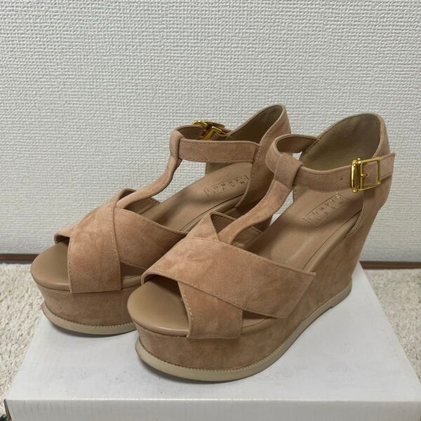 美品 LOWRYS FARM ローリーズファーム サンダル ベージュ M