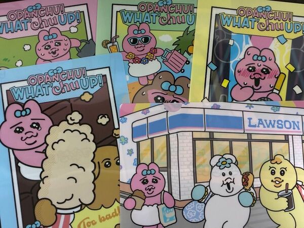 おぱんちゅうさぎ クリアファイル5種