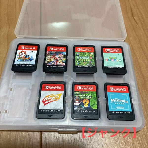 0704064【ジャンク】Nintendo Switch マリオカート8 他7本セット※ソフトのみ