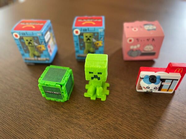 マクドナルド ハッピーセット マインクラフト クリーパー等3個セット ちいかわ