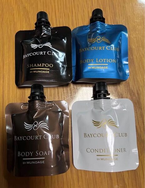 BAYCOURT CLUB シャンプー,リンス,ボディーソープ,ボディーローション 4点x4 計16点セット