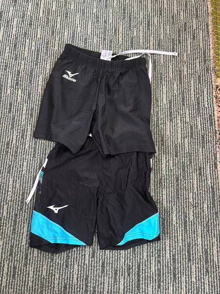ミズノ ハーフパンツ 2枚セット ブラック スポーツウェア
