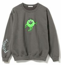 新品 ビームス フラッグスタッフ MONSTER CREWNECK SWEAT カラー/GREY Sサイズ カマチョ_画像1