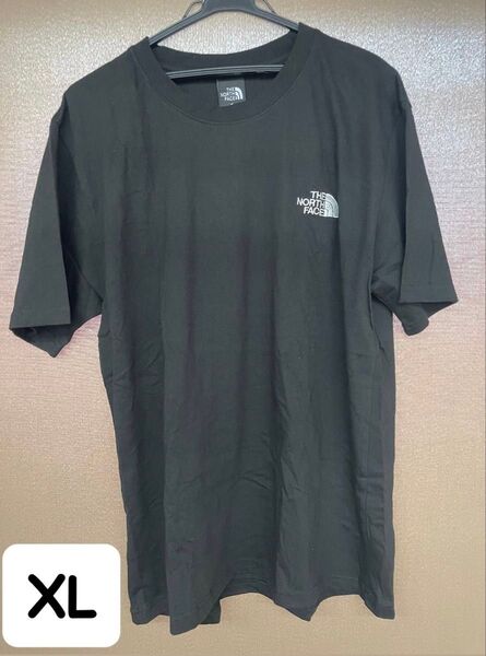 【未使用】XLサイズ ノースフェイス ブラック 半袖 ベーシックTシャツ 韓国デザイン THE NORTH FACE クルー 黒色