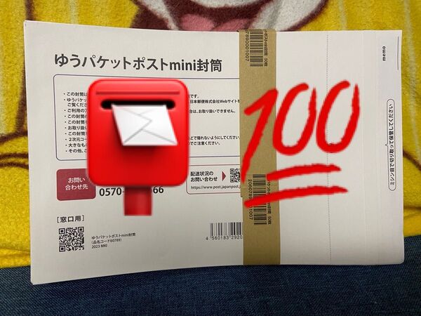 【100枚】ゆうパケットポストmini専用封筒