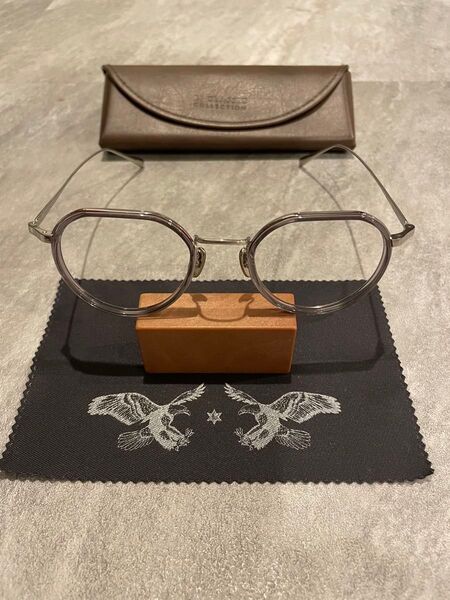 BJ CLASSIC COLLECTION メガネ 眼鏡 アイウェア 度無し クリアレンズ PREM-124CW NT 日本製