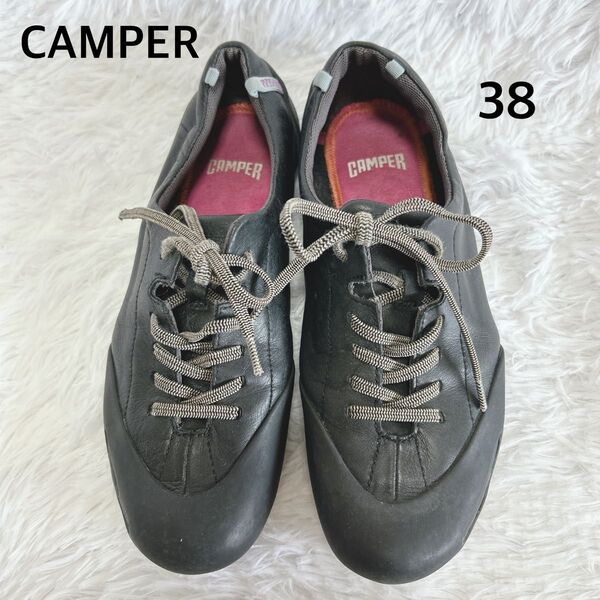 CAMPER ★カンペール レザースニーカー ペウセンダ 本革 黒 38