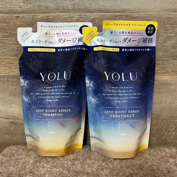【即日発送】350ml YOLU ディープナイトリペア シャンプー トリートメント ヨル