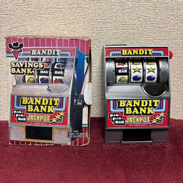 BANDIT BANK アメリカン雑貨 スロットマシーン 貯金箱