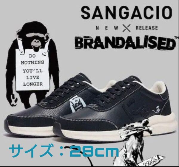 ★新品★バンクシー グラフィティフォト にゅ BLOW BRANDALISED スニーカー サイズ 28cm