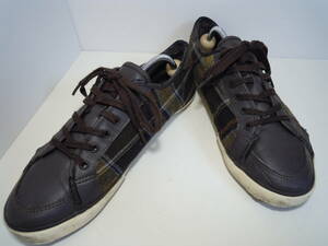 LEE Lee check pattern casual sneakers size 26.5cm