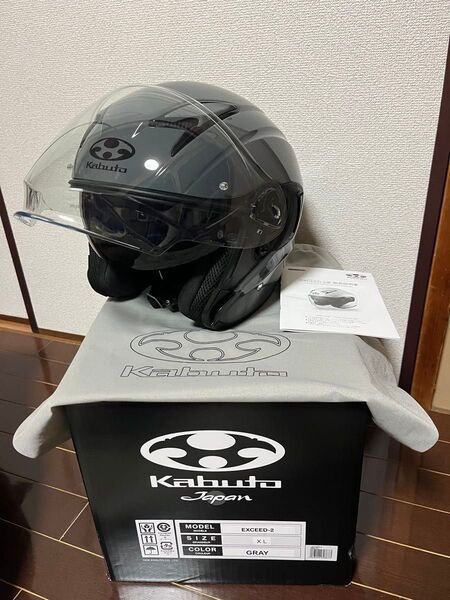 美品 24年5月製造ogkカブト exeed-2 XLサイズ グレイ