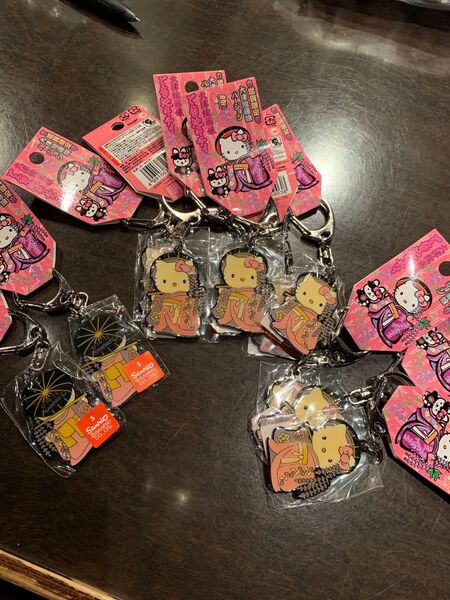 ハローキティ アクリルキーホルダー 大津藤娘Ver. 10個 まとめ売り