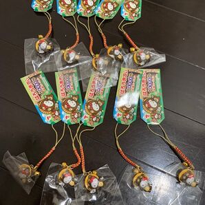 ハローキティ 滋賀限定 信楽たぬき 根付けストラップ 10個セット まとめ売り