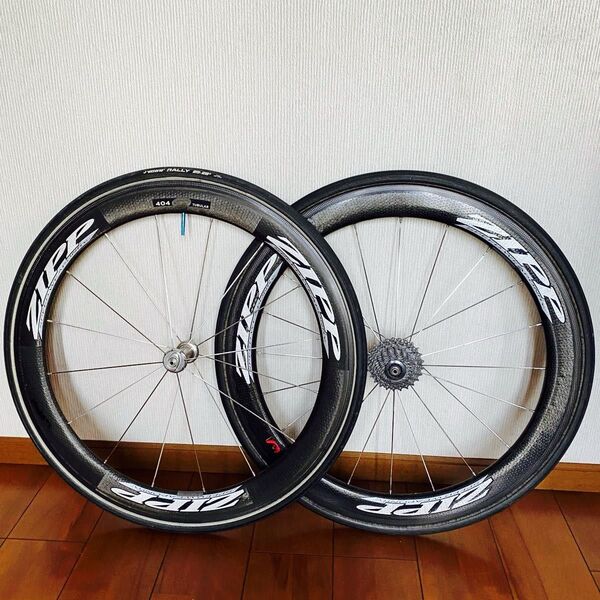 ZIPP 404 FIRE CREST リアホイール シマノフリー10速 チューブラー カーボン【11速加工スプロケット付き】