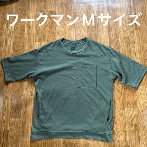 ワークマン Fieldbcoreカーキ色 ポケットTシャツ 半袖