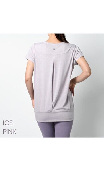 【新品未使用】ヨガウェア トップス Tシャツ 半袖 ロング丈