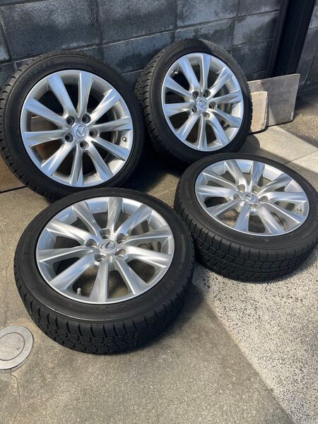 レクサスIS250 純正アルミ17inc7.5j4本&スタッドレス
