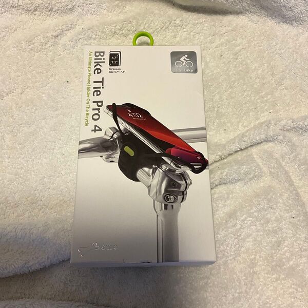Bike Tie Pro 4 自転車 スマホホルダー (ブラック) バイク ステム 4.7-7.2インチ対応 シリコン 衝撃吸収