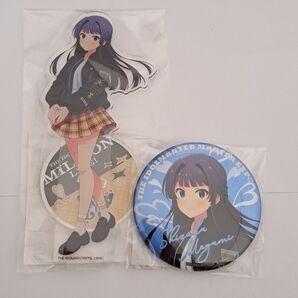 M@STER EXPO 最上静香 アクリルスタンド+グリッター缶バッジ アイマスエキスポ
