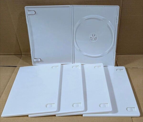 DVD空ケース 1枚収納 ホワイト5枚 スリム 未使用品 020