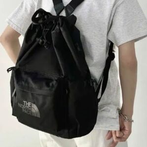 THE NORTH FACE 巾着型リュック ブラック