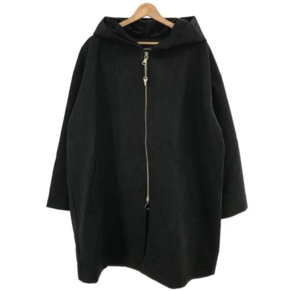 DIETBUTCHERSLIMSKIN ダイエットブッチャースリムスキン 17AW ヘリンボーン ウール フーデッドコート