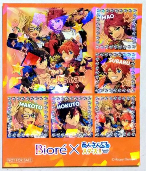 Biore × あんさんぶるスターズ!! オリジナルフォトプリント風シール Trickstar 1枚 マツキヨココカラ あんスタ