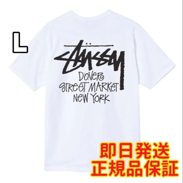 ステューシー STOCK DSM N.Y. TEE Tシャツ L ホワイト