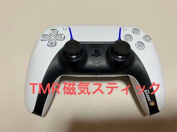 【中古】Team RASEN カスタム コントローラー Sony DualSense ホワイト 背面2ボタン TMR磁気スティック
