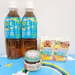 ベビー飲料 ベビー麦茶、ベビーフード デザートペットボトル 3点セット こどもののみもの