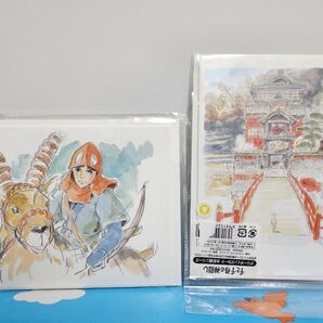 スタジオジブリ グリーティングカード 水彩画 千と千尋の神隠し もののけ姫