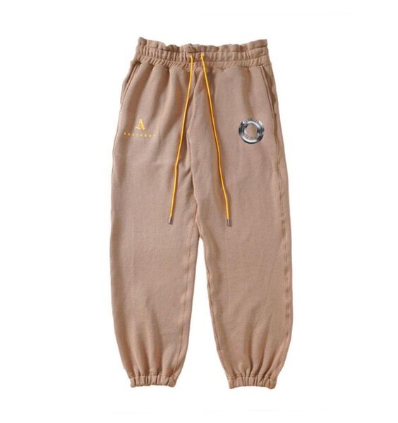 EXAMPLE パンツ L ARTCHENY スウェット スウェットパンツ モカ プリント オーバーサイズ ラウンドロゴ
