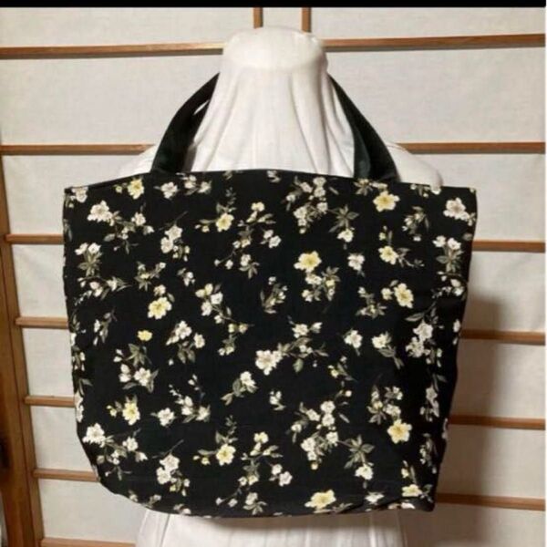 トートバッグ 洋服から リバーシブル ハンドメイド A4入る3827133854