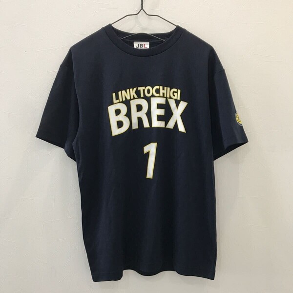 LV630 JBL 半袖スポーツウェアTシャツ バスケット 紺 メンズ M ブレックス#1 TAKUYA 応援Tシャツ