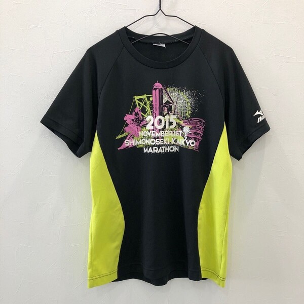 LV887 ミズノ 半袖スポーツウェアTシャツ 黒 メンズ M